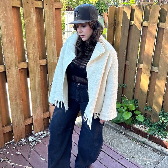 Designer Wool Blanket Jacket OOAK - Picture 7 of 13